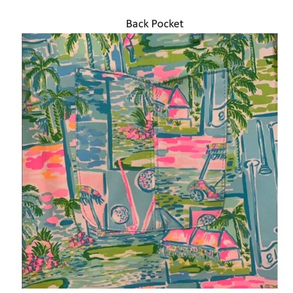 NWOT Lilly Pulitzer Size 16 Bettina Luxletic Reid 9” Honda Classic Golf Shorts - Picture 5 of 5